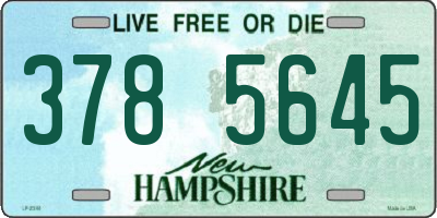NH license plate 3785645