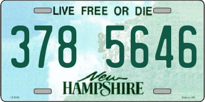 NH license plate 3785646