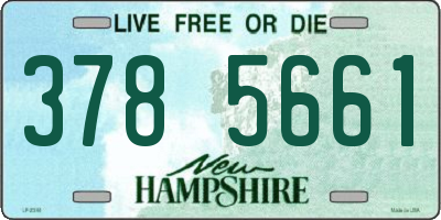 NH license plate 3785661