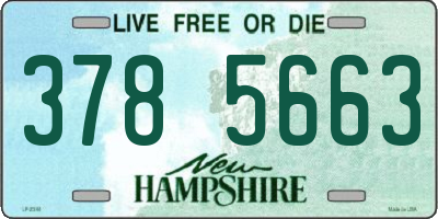 NH license plate 3785663