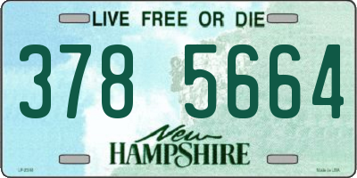 NH license plate 3785664