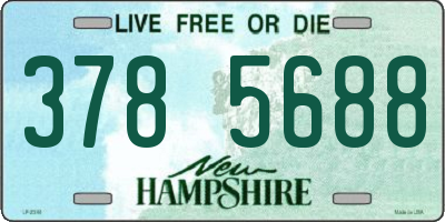 NH license plate 3785688