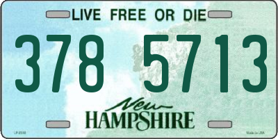 NH license plate 3785713