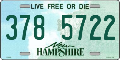 NH license plate 3785722