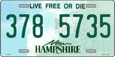 NH license plate 3785735