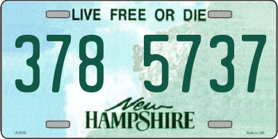 NH license plate 3785737
