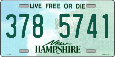 NH license plate 3785741