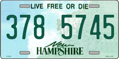 NH license plate 3785745