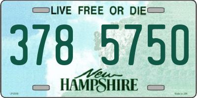 NH license plate 3785750