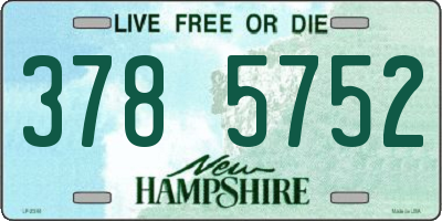 NH license plate 3785752