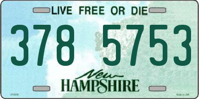 NH license plate 3785753