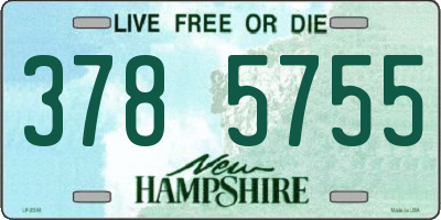 NH license plate 3785755