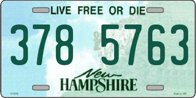 NH license plate 3785763
