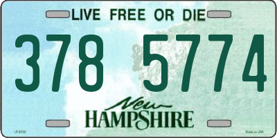 NH license plate 3785774