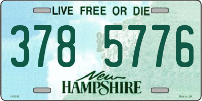NH license plate 3785776