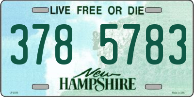 NH license plate 3785783