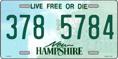 NH license plate 3785784