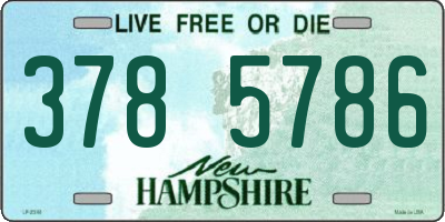 NH license plate 3785786