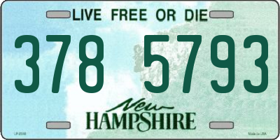NH license plate 3785793
