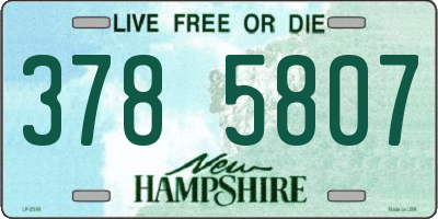 NH license plate 3785807