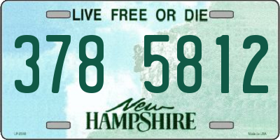 NH license plate 3785812