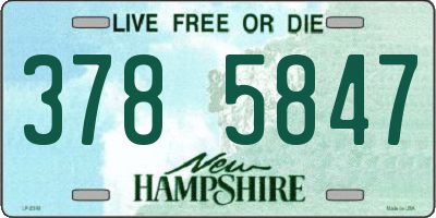 NH license plate 3785847