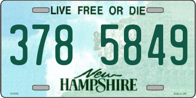 NH license plate 3785849