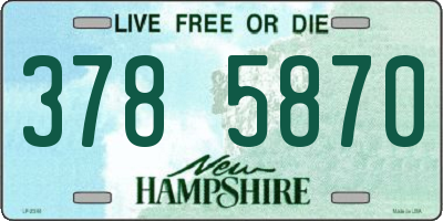 NH license plate 3785870