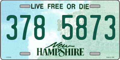 NH license plate 3785873