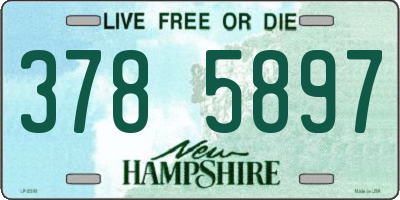 NH license plate 3785897