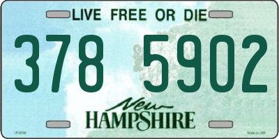 NH license plate 3785902