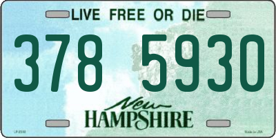 NH license plate 3785930