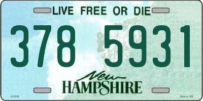 NH license plate 3785931