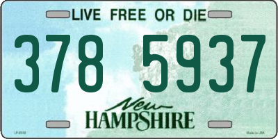 NH license plate 3785937
