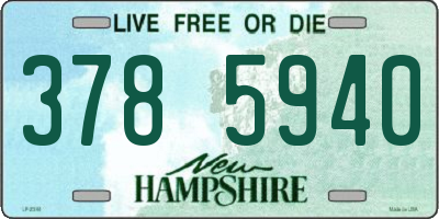 NH license plate 3785940