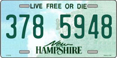 NH license plate 3785948
