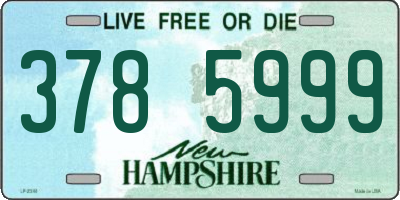 NH license plate 3785999