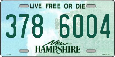 NH license plate 3786004