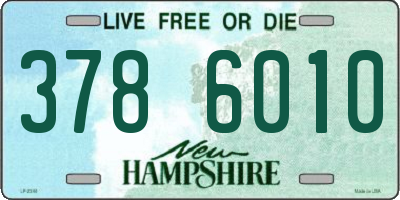 NH license plate 3786010