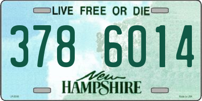 NH license plate 3786014