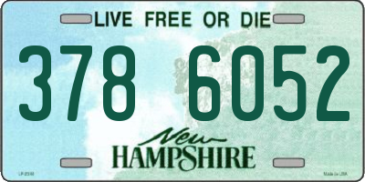NH license plate 3786052