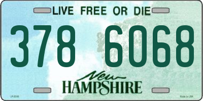 NH license plate 3786068