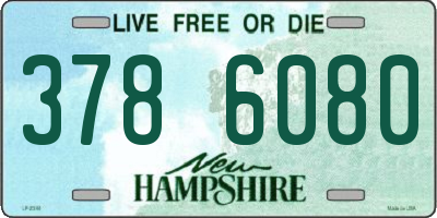 NH license plate 3786080