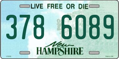 NH license plate 3786089