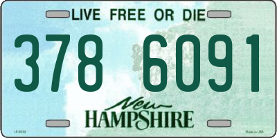 NH license plate 3786091