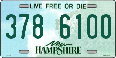 NH license plate 3786100