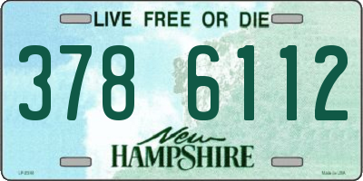 NH license plate 3786112