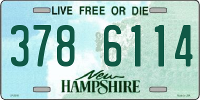 NH license plate 3786114