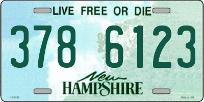 NH license plate 3786123