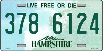 NH license plate 3786124